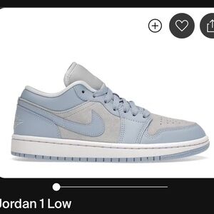 Gray air Jordan 1 low